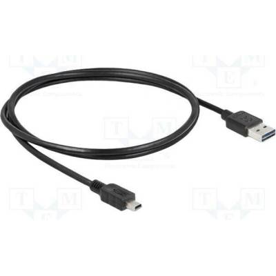 Delock 83362 USB 2.0 USB A zástrčka dvoustranná USB B mini vidlice