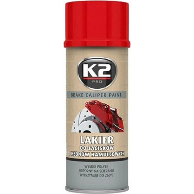 K2 barva na brzdové třmeny ve spreji 400 ml červená
