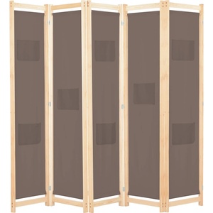 vidaXL 200x170x4 cm кафяв тъкан 248181