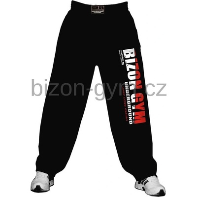 Bizon Gym tepláky černá