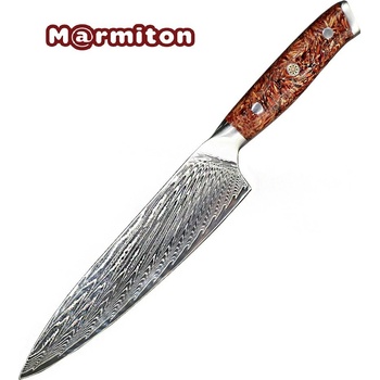 MARMITON Minamoto japonský kuchařský damaškový nůž rukojeť pryskyřice 20 cm