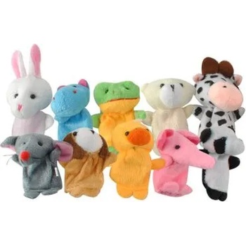 Kruzzel Комплект кукли за пръсти - Животни - 10 броя (kru5071)