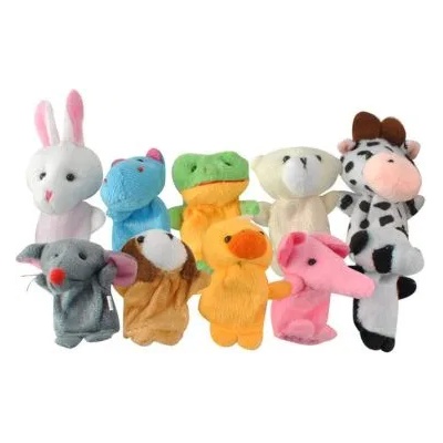 Kruzzel Комплект кукли за пръсти - Животни - 10 броя (kru5071)