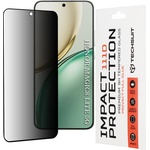 Techsuit Стъклен протектор за Honor Magic8 Lite - Techsuit 111D Privacy Full Glue - Черен