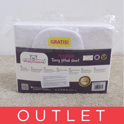 BabyMatex froté prostěradlo bílé 60x120