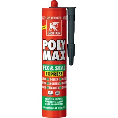 Griffon Poly Max Fix & Seal Express montážne lepidlo 425 g transparentný