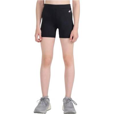 4F JUNIOR-SHORT TIGHTS FNK F100-20S-DEEP BLACK Čierna