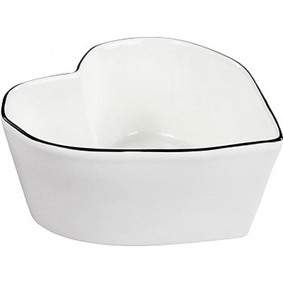 Bastion Collections miska SRDCE in black 16 x 16 x 7 cm