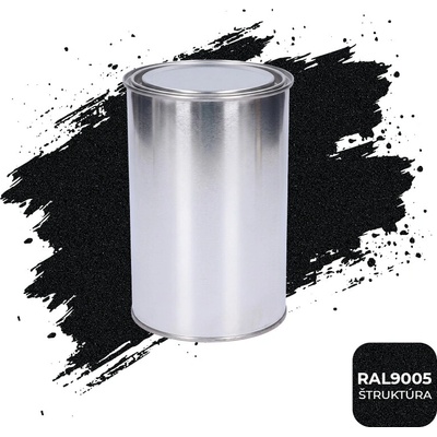 Kovoinox Barva polomatná na zinek se strukturou 1 kg černá