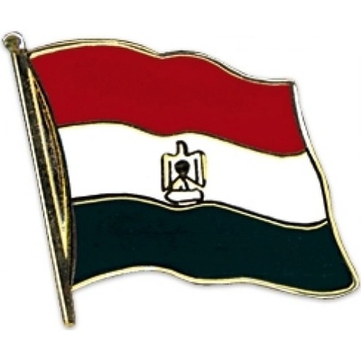 Odznak (pins) 20mm vlajka Egypt - farebný