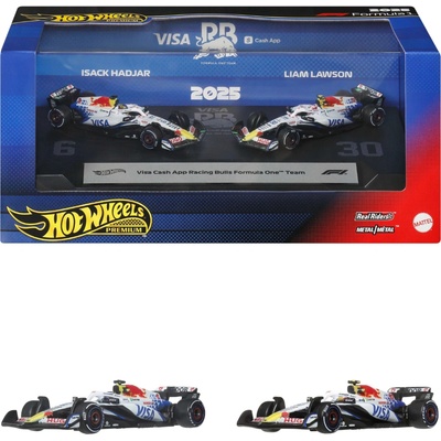 Hot Wheels Premium Formula 1 2025 Visa Cash App Racing Bulls Lawson a Hadjar 1:64