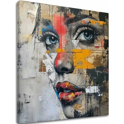 Elegantný obraz ženy Návšteva z budúcnosti - 60x60 cm