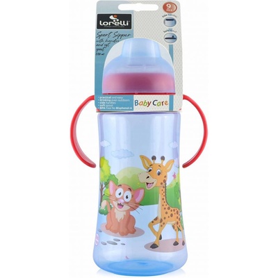 Baby Care Safari športová fľaša so slamkou blue 330 ml