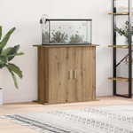 vidaXL Стойка за аквариум, дъб, 81x36x73 см, инженерно дърво (857279)