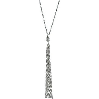 InfinitySilver Strieborný náhrdelník so strapcom 90000743