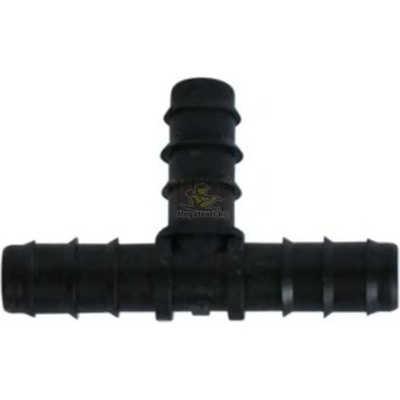 HERLY Тройник оребрен за капков маркуч ф16мм Herly 29459