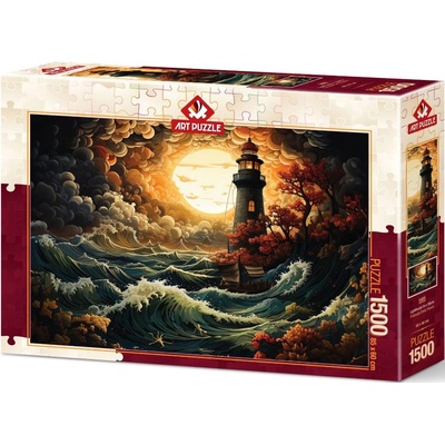 Art Puzzle Пъзел Art Puzzle от 1500 части - Фар в бурята (5405)