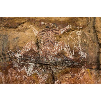 DIMEX ART s. r. o Флизелинов фототапет скални рисунки 375 x 250 см