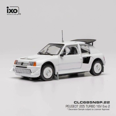 Peugeot 205 Turbo 16V Evo 2 1986Bílá IXO 1:43
