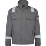 Portwest bizflame work fr471 / Химически устойчиво работно яке - сиво l (fr741grrl)