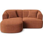 Cosmopolitan Design Теракотен ъглов диван от рипсено кадифе (ляв ъгъл) Campi - Cosmopolitan Design (COS_LC_S_266_F1_CAMPI3)
