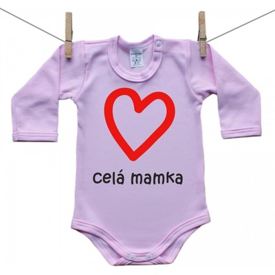 Boodyy Body s dlhým rukávom ružové Celá mamka