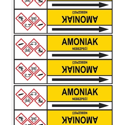 Značení potrubí, amoniak PZ 007337 – Zbozi.Blesk.cz