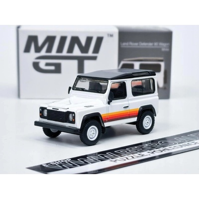 Mini GT LAND ROVER DEFENDER 90 WAGON bílá 1:64