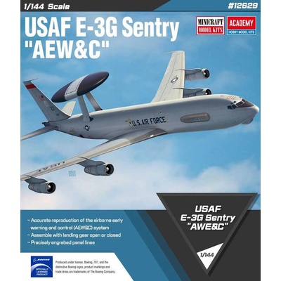Academy Model Kit lietadlo 12629 USAF E3G Sentry AEW&C 1:144