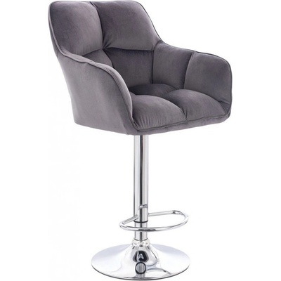 LuxuryForm Amalfi Velur na stříbrném talíři / tmavě šedá