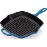 Le Creuset Грил тиган Signature квадратен 26 см марсилско син (20183262000422)