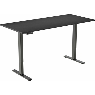 AlzaErgo Table ET2 Essential černý + deska 140×80 cm lamino černá