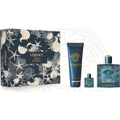 Versace Eros dámska EDT 100 ml + sprchový gél 150 ml + miniaturka dámska EDT 5 ml darčeková sada