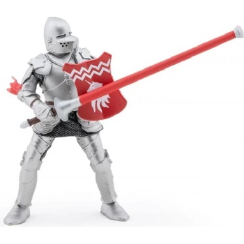 Image 1 of Papo Фигурка Papo The Medieval Era - Рицар с червено копие (39782)