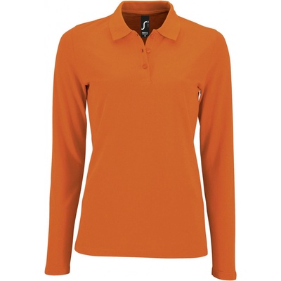 SOĽS Perfect Lsl Women Dámske polo tričko dlhý rukáv SL02083 Orange