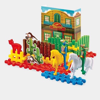 Marioinex Вафлен конструктор " Дивия запад" от 16 части (901 786)