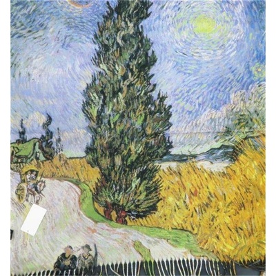 Bavlissimo šála Vincent van Gogh Cesta s cypřišem a hvězdou