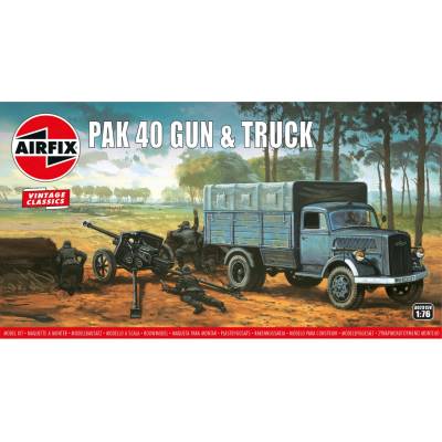 Airfix Opel Blitz a PaK 40 Classic Kit VINTAGE A02315V 1:76
