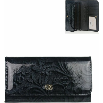 Grosso Dámska lakovaná kožená peňaženka GS-76110-JXW-black