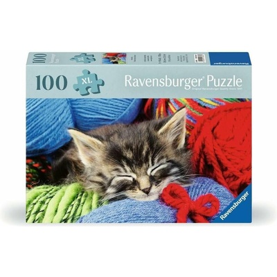 RAVENSBURGER Kočka v klubíčku XXL 100 dílků