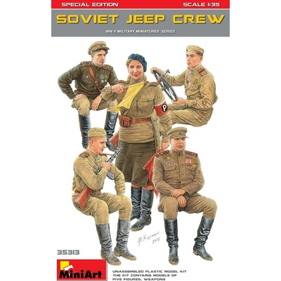 MiniArt Soviet Jeep Crew Special Edition 5 figúrok 1:35