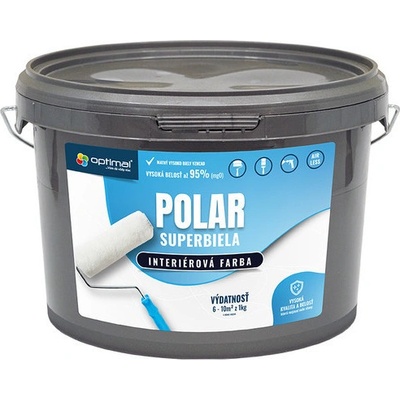 Optimal interiérová biela farba polar 3kg