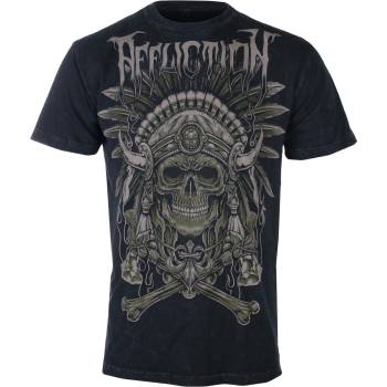 AFFLICTION Мъжка тениска affliction - silent rain - black lava wash - a28178-bklv