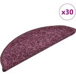 vidaXL Изтривалки за стълби, 30 бр. , 56x17x3 см, тъмнолилави, полукръгли (3365811)