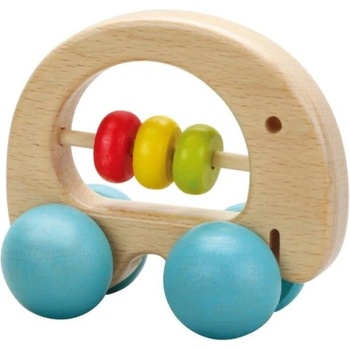 Classic World Дървена дрънкалка за бебета - слонче