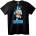NOONEBRAND Тениска Labubu Синя Карикатура - 2XL, Black