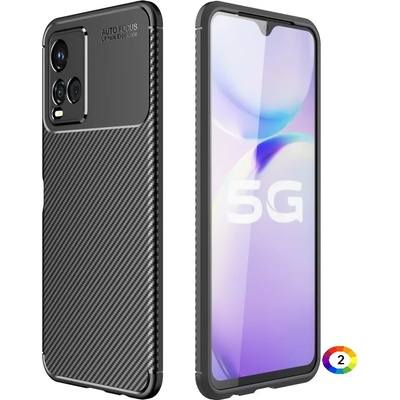 vivo Y33S Удароустойчив Carbon Fiber Калъф и Протектор