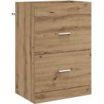 vidaXL Кабинет под мивка за баня Дъб артизан 56 x 37, 5 x 81 см (890711)