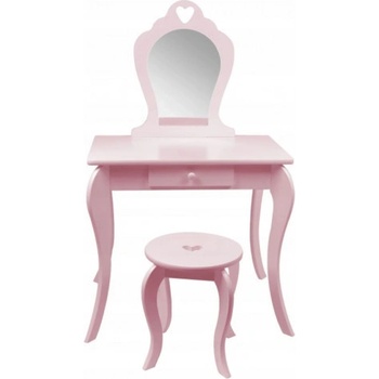 Inlea4Fun Detský toaletný stolík ružový