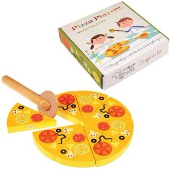 Rex London - Дървена играчка - Пица в кутия (26681)